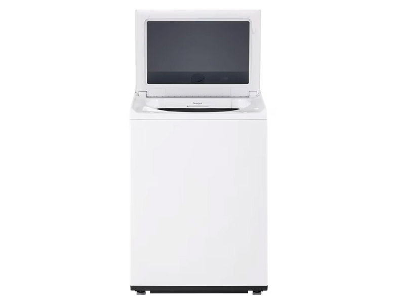 27" LG 5.8 Cu. Ft. Top Load Washer and 7.3 Cu. Ft. Front Load Dryer - WT8200CW-DLE8200W