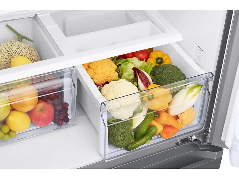 33" Samsung 18 Cu.Ft. 3-Door French Door Refrigerator with Twin Cooling Plus - RF18A5101S9/AA