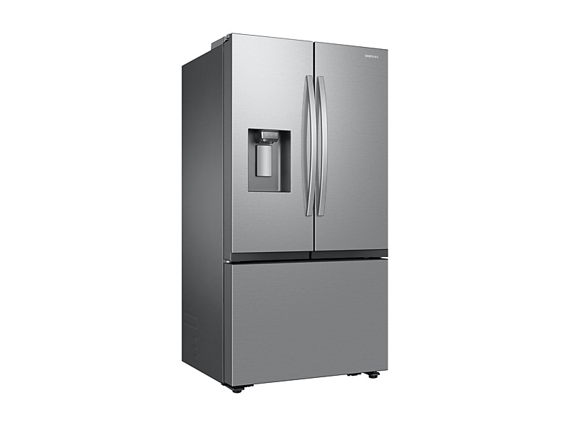 36" Samsung 26 Cu. Ft. Bespoke AI 3-Door French Door Refrigerator RF60 Jumbo S External Water & Ice Dispenser Sphere Ice - RF70F27SERAA