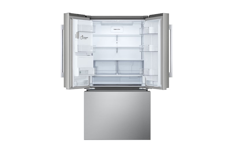 36" LG 26 Cu. Ft. Counter-Depth MAX French 3-Door Refrigerator with Ice and Water Dispenser - LF26WCH62S