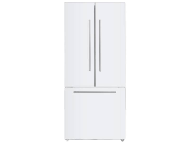 30" Marathon 18 cu.ft. White French Door Bottom Mount Frost Free Refrigerator - MFF180WFD-1