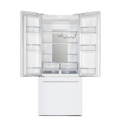 30" Marathon 18 cu.ft. White French Door Bottom Mount Frost Free Refrigerator - MFF180WFD-1
