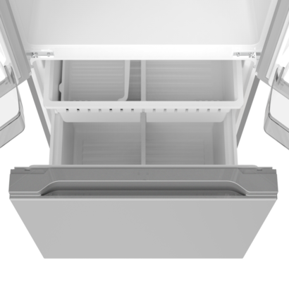 30" Marathon 18 cu.ft. White French Door Bottom Mount Frost Free Refrigerator - MFF180SSFD-1