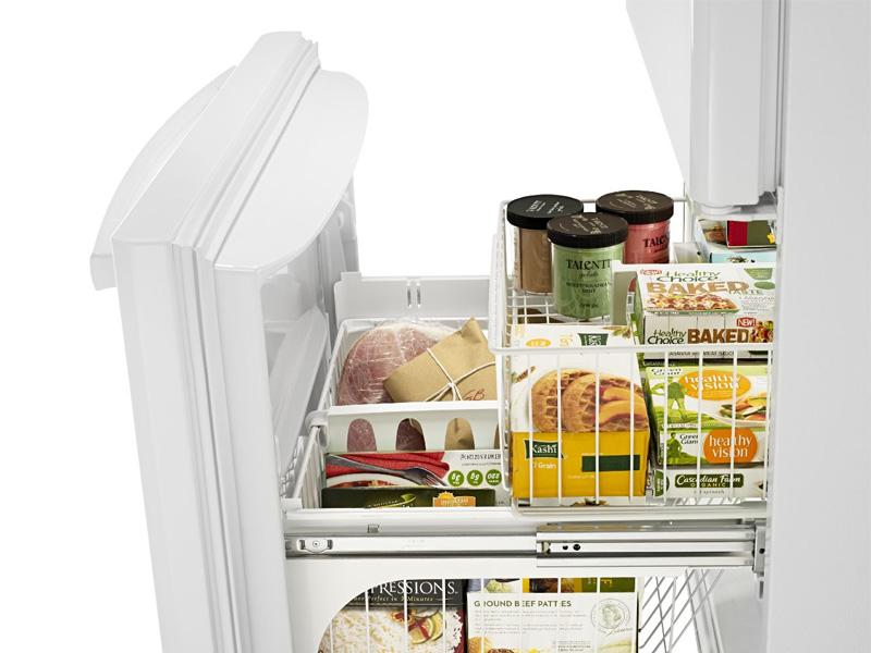 33" Amana 22 cu. ft. Bottom-Freezer Refrigerator  - ABB2224BRW