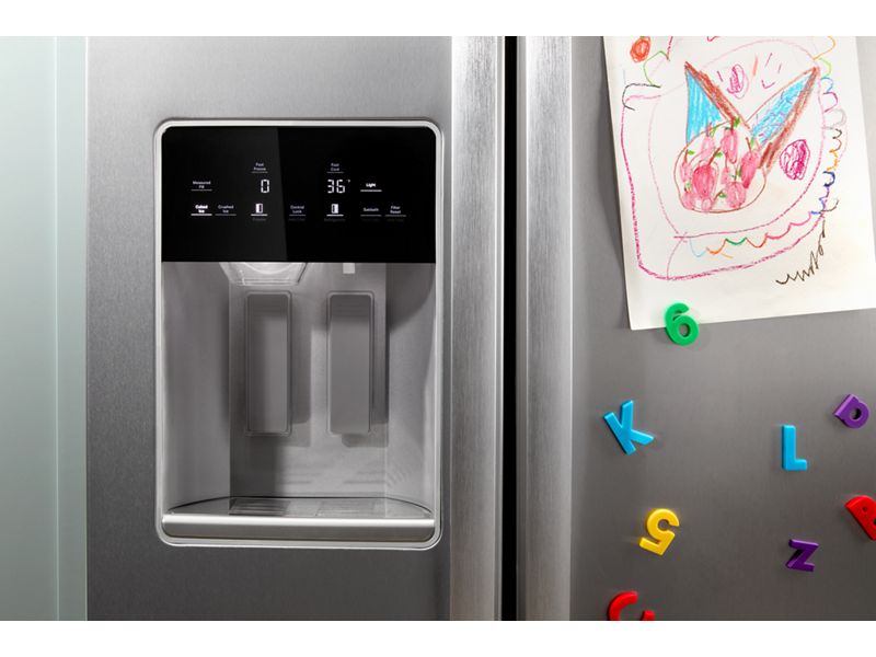 36" Whirlpool 28 Cu. Ft. Wide Side-by-Side Refrigerator - WRSF5836RZ