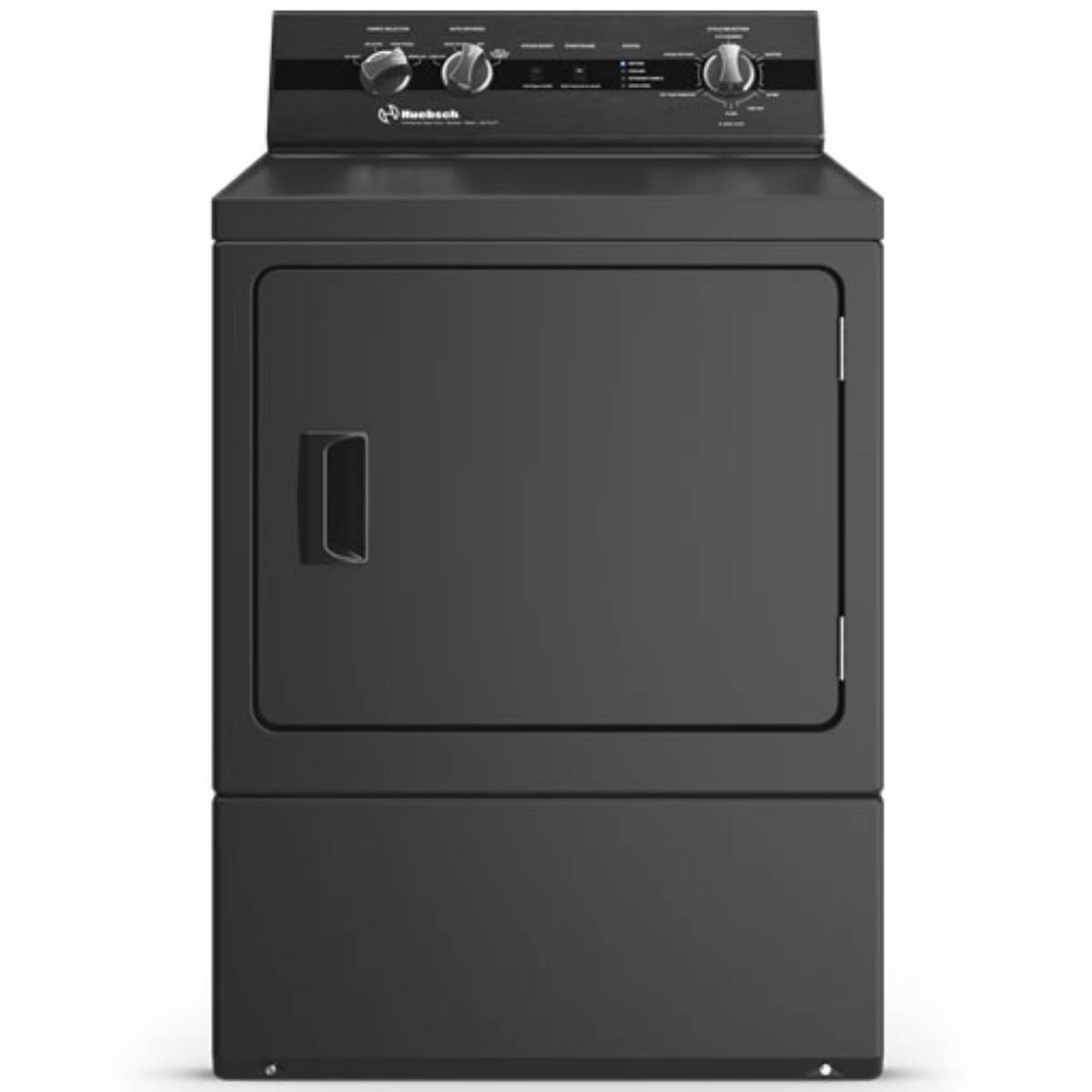 27" Huebsch DC5 Matte Black Sanitizing Electric Dryer with Pet Plus - DC5104BE