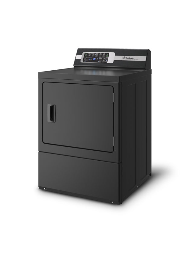 27" Huebsch DR7 Matte Black Sanitizing Electric Dryer with Pet Plus - DR7103BE