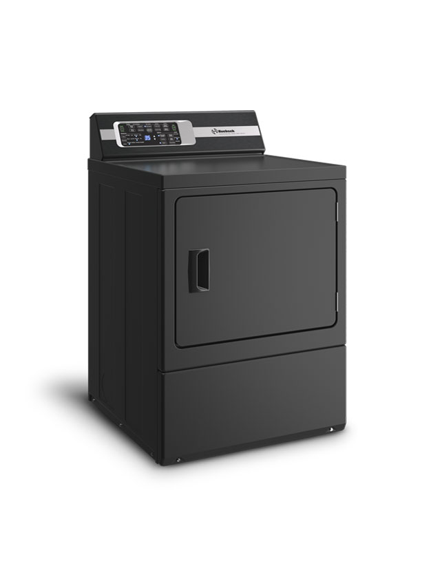27" Huebsch DR7 Matte Black Sanitizing Electric Dryer with Pet Plus - DR7103BE