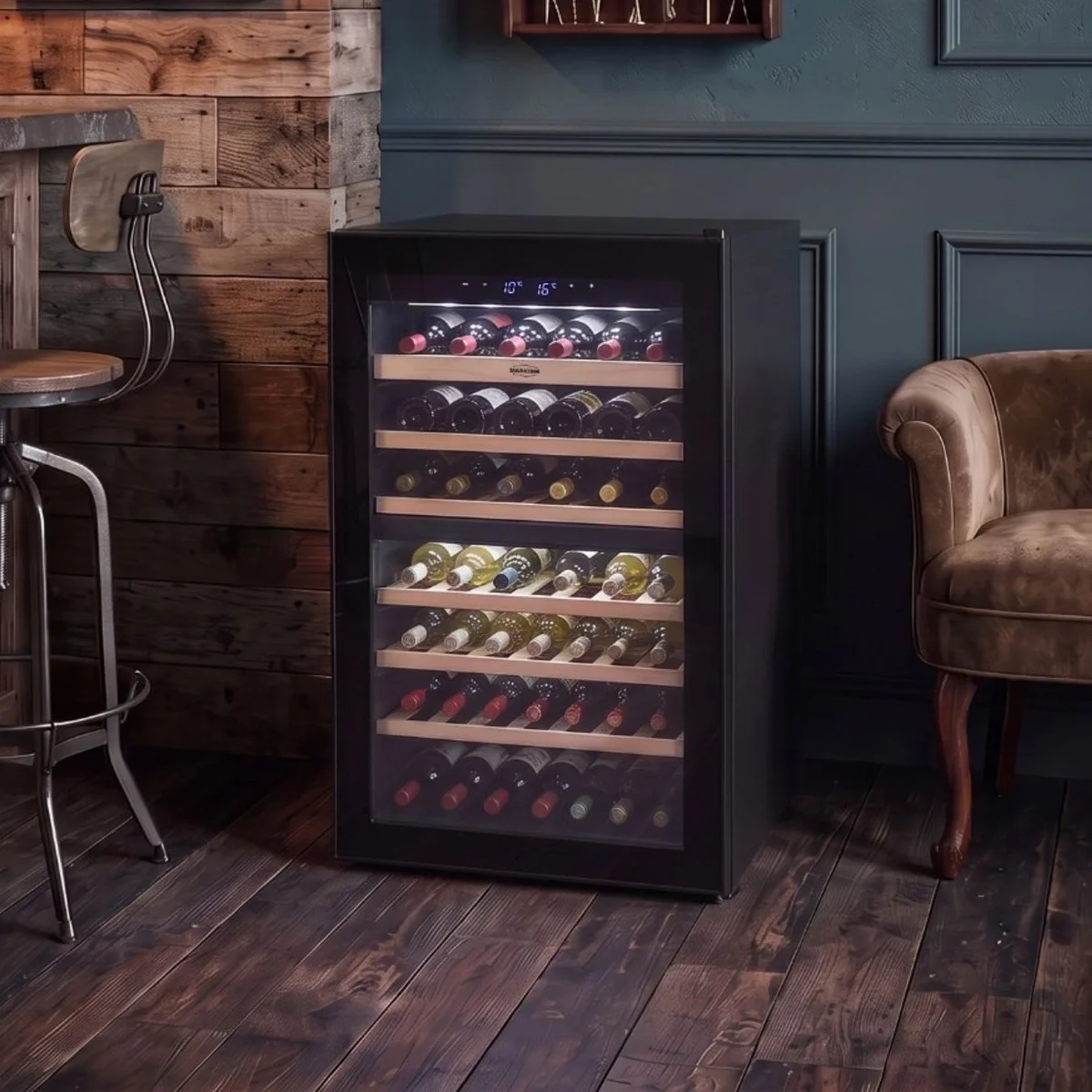 Marathon 4.6 Cu. Ft. Freestanding Dual Zone Wine Cooler - MFSWC130-DBL