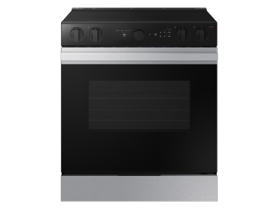 30" Samsung 6.3 Cu. Ft. Electric Slide-In Range with Air Sous Vide - NSE6DG8510SRAC