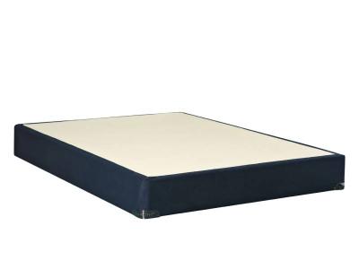 Navy Suede 9" Platform Foundation Queen HP Foundation - Queen - K1098-P9-Q